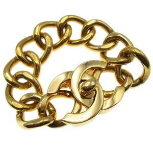 Chanel Turnlock Gold Chain Bracelet 96A 98799